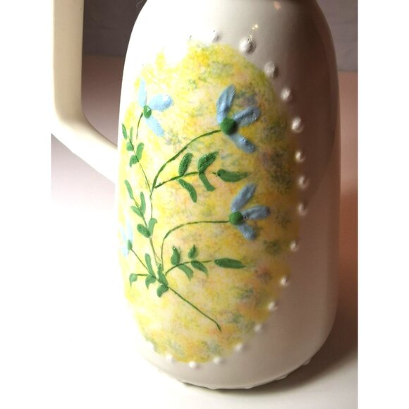 Water Pitcher Hand Made M. Hayman Signed Ceramic 1970s Unique - Picture 7 of 10